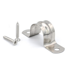 304 Stainless Steel 5-100mm Tube Clip U Type Saddle Pipe Clamp